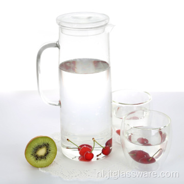 50oz mondgeblazen hoge waterkaraf van borosilicaatglas